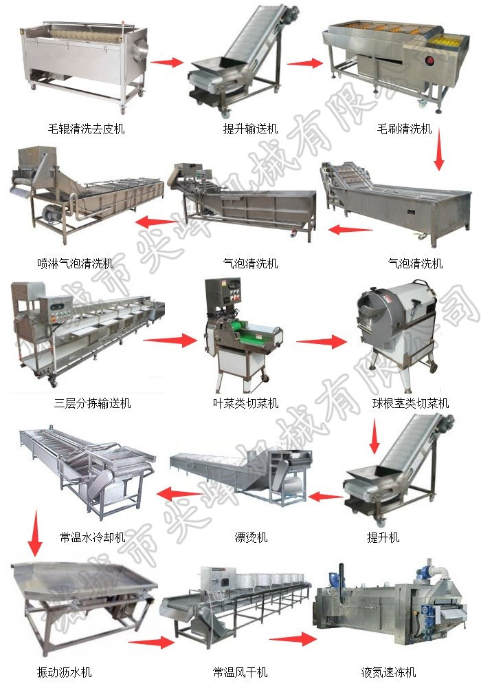 速凍蔬菜加工設(shè)備